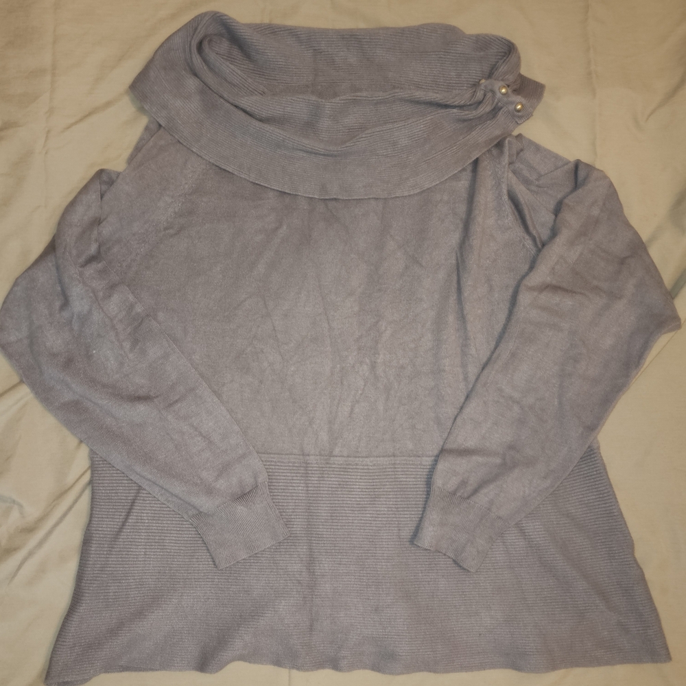 Cato Women's Cowl Neck Sweater - Lilac